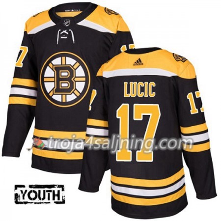 Boston Bruins tröja Milan Lucic 17 Adidas 2017-2018 Svart Authentic - NHL Tröjor Barn